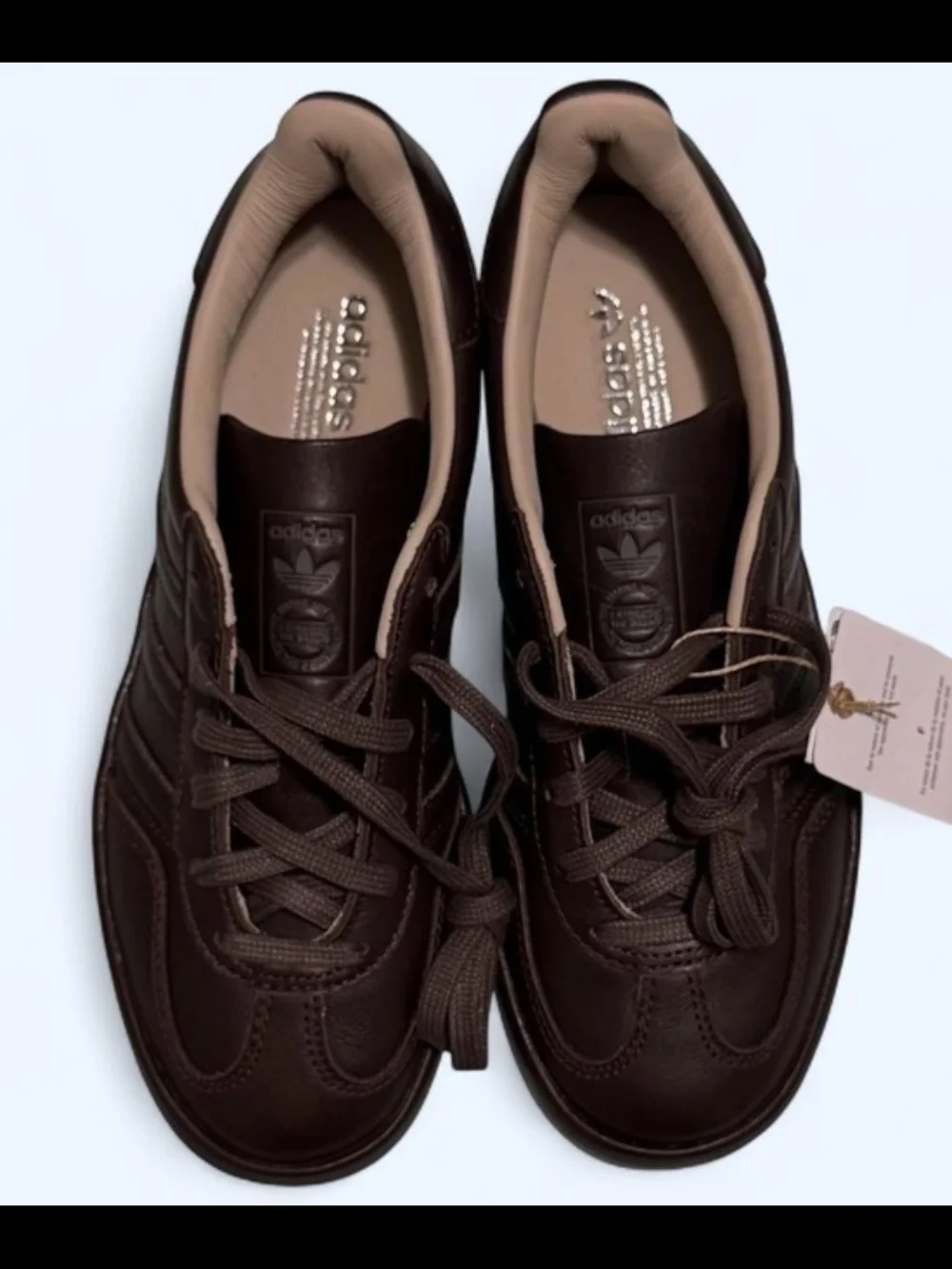 Adidas Men’s Brown Leather Retro Sneakers - Gazelle Luxe